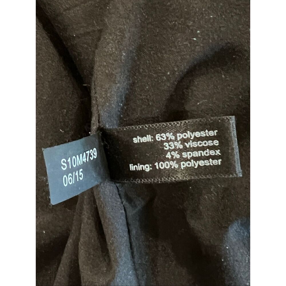 LTD Women's Exposed Back Zip Lined Career Straight Pencil Skirt Black Size 6 - Picture 5 of 5